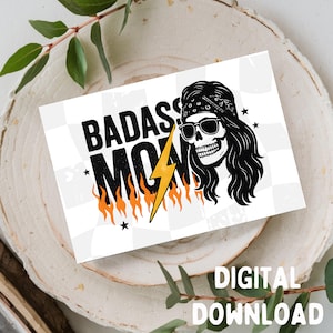 Mãe durona - Cartão de felicitações fofo/divertido/dia das mães, para impressão, SOMENTE DOWNLOAD DIGITAL para cartão 5x7