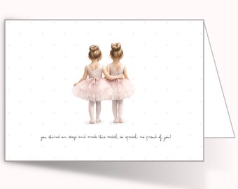 Tarjeta de ánimo para recital de danza / Gracias entrenador/a / Tarjeta de apoyo al equipo de danza / Tarjeta para recital de ballet / Descarga digital / 5x7