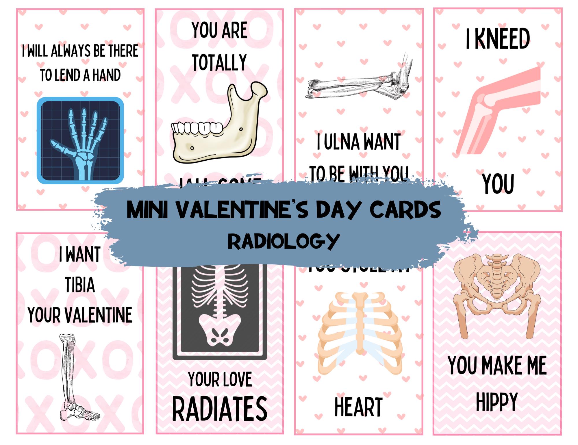 Funny Radiology Valentine's Day Cards - Ortho Humor (digital