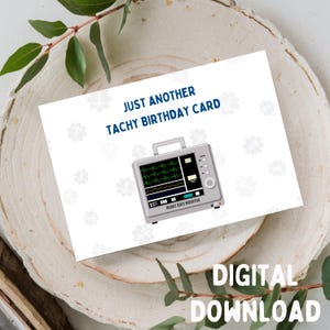 Otra tarjeta de cumpleaños con taquicardia: divertida tarjeta de felicitación, imprimible, solo descarga digital para tarjetas de 5x7
