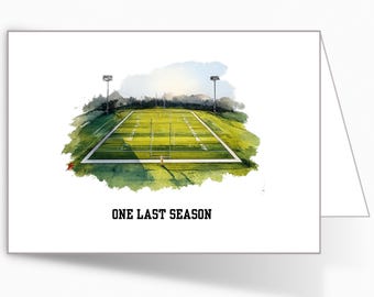 Tarjeta de ánimo para padres de jugadores de fútbol americano / Tarjeta de agradecimiento al jugador al final de la temporada / Regalo para el banquete del equipo / 4x6 o 5x7 / Tarjeta física