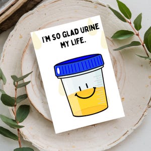 Ik ben zo blij dat je in mijn leven bent-grappig/schattig/waardering-wenskaart, afdrukbare digitale download voor een kaart van 5 x 7