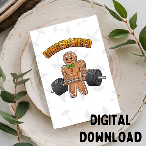 Gingershred - Tarjeta de felicitación divertida, imprimible (SOLO DESCARGA DIGITAL) para tarjetas de 5x7
