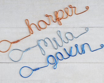 Unique Handmade Custom Bookmark , Planner Marker , Book Lovers Gift , Wire Name Bookmark , Client Gifts , Personalized Bookmark
