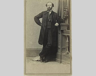 CDV Civil War Era Photograph Distinguished Gentleman- Springfield, MA- D.B. Spooner.