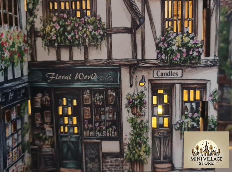 Fantastic detailed mini village scene