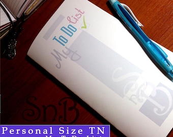 SnB Personal TN - My To Do List - Printable Inserts for Traveler's Notebooks
