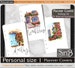 SnB Personal rings - Planner Covers Set - Buildings Collection in watercolor - Printable files for Filofax / Ring Binders 