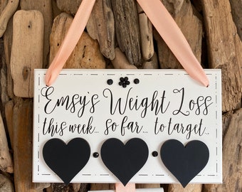 Weight Loss Countdown Chalkboard Plaque Diet Count Down Slimming Chalk Board Hearts Sign Weight Loss Countdown Chalkboard Plaque Diet Count Down Slimming Chalk Board Hearts Sign