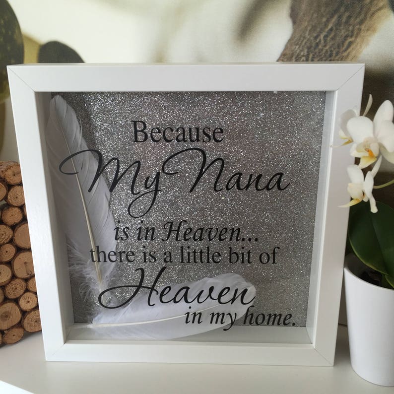 Picture Box Frame Handmade Because someone Nana we love is in Etsy