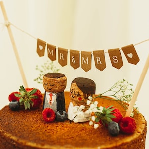 Wedding Cake Toppers - Cork Couple