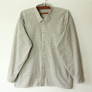 Camicia Trachten scozzese vintage da uomo / Camicia Dirndl scozzese da uomo / Camicia in cotone stile tirolese / Camicia Oktoberfest da uomo