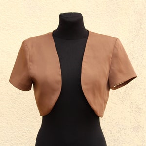 Vintage Bolero Jacke Damen / Kurze Abendjacke Damen / Bolero Blazer Damen / Schulterpolster