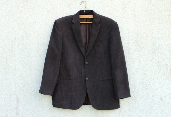 Vintage Brown Corduroy Blazer Men's Brown Corduroy