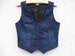 Vintage Blue Denim Vest Women's Denim Waistcoat Women's Sleeveless Denim Jacket Steampunk Fitted Medium Size 