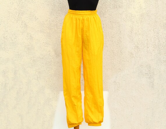 Yellow track pants womens sale