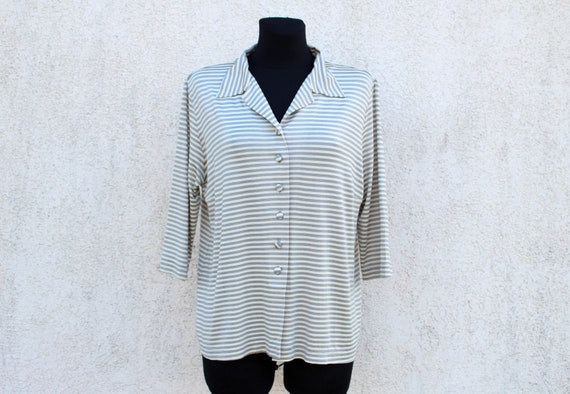 Vintage Gray MARIMEKKO Blousep Women's Marimekko M