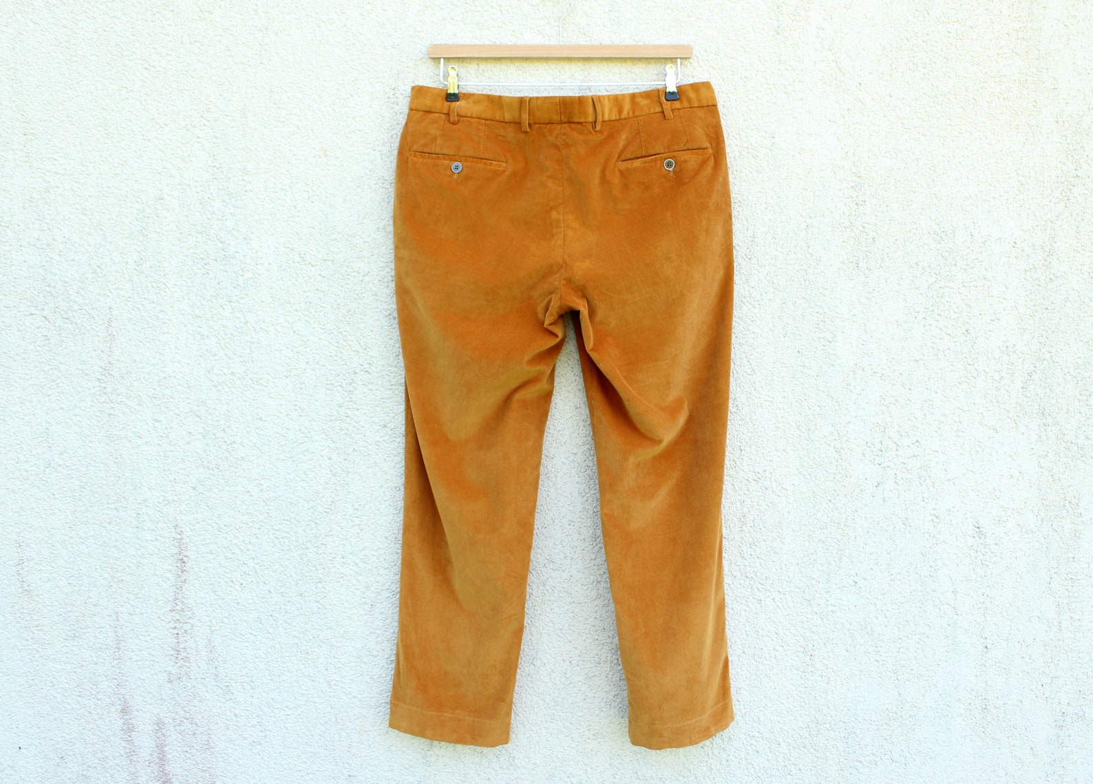 Vintage Brown Corduroy pants men's / Mustard Yellow | Etsy