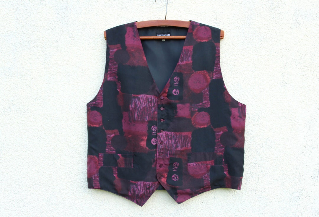 Antique mauve vest boy main image 0