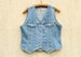 Vintage Calamity Jane's Denim Vest women's / blues Denim Vest women's / blue Denim Waistcoat women's / Sleeveless Denim jacket