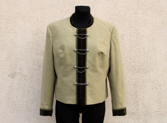 Olive Green Bolero Sweatshirt 17006