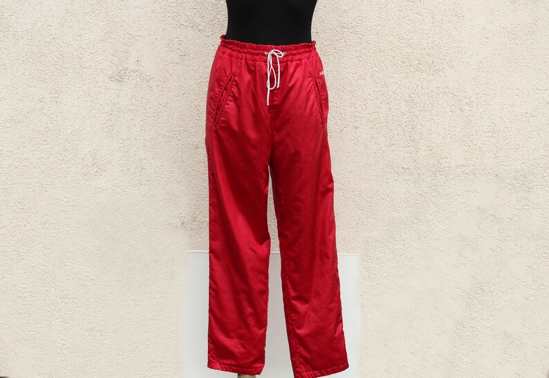 Vintage 80s 90s Track Pants Women/'s Luhta Sport Pants Windbreaker Pants Lining Sport Pants Gym Workout Set Hipster Sporty Athletic