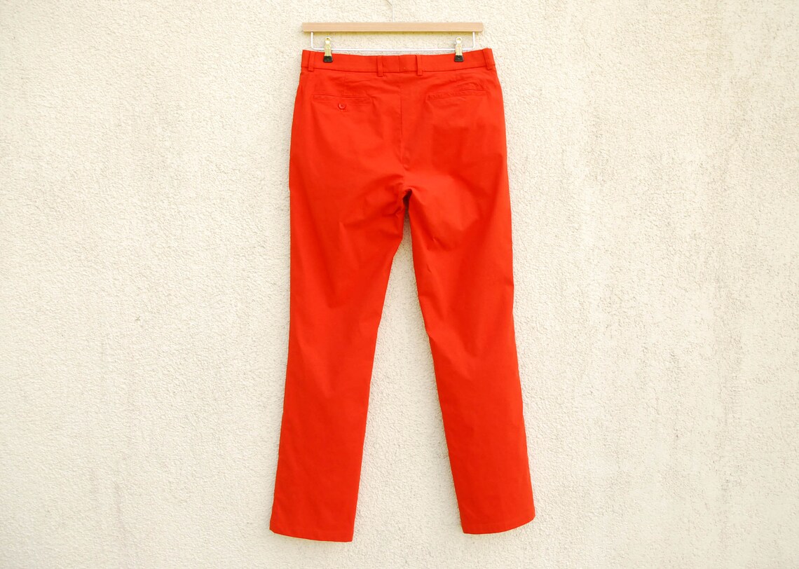 Vintage Orange Pants Men's Orange Golf Pants Men's | Etsy