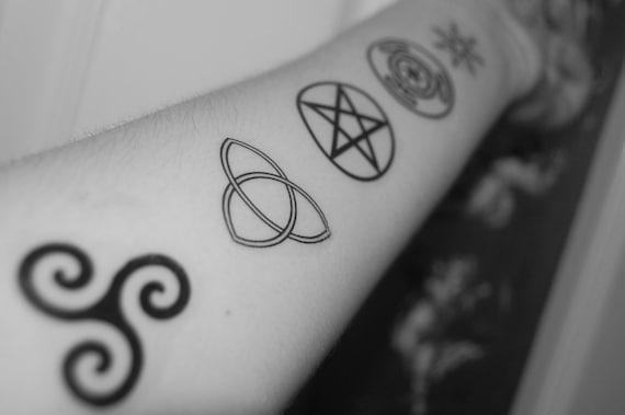 Pagan Symbols Body Art Goddess Symbol Wiccan Symbols Etsy