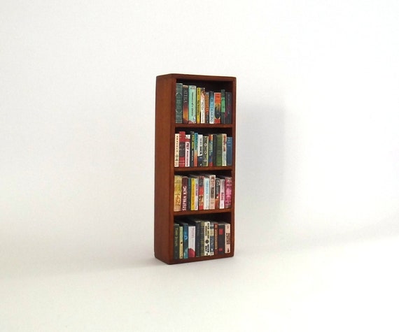 dollhouse bookcase etsy