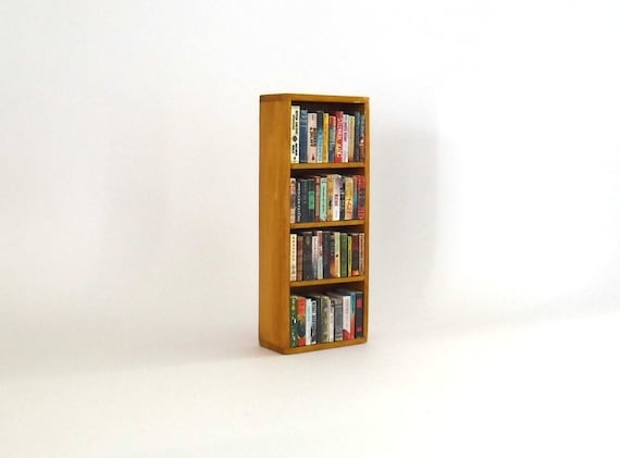 dollhouse bookcase etsy