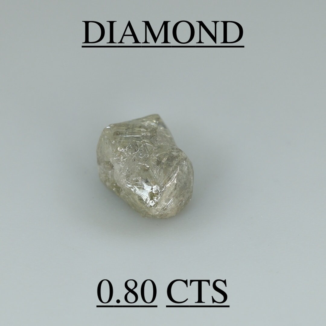 Natural Fancy Gray Diamond Rough 0.80 Cts - Etsy