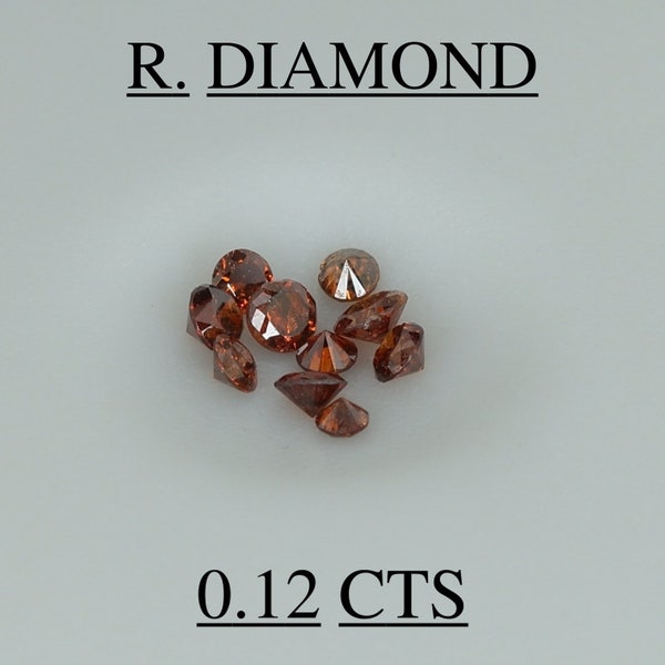 Natural RED DIAMOND 0.12 cts