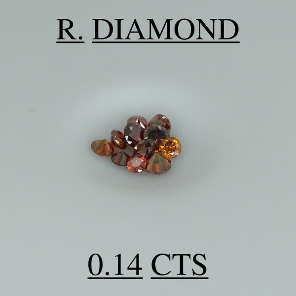 DIAMANT ROUGE naturel 0,14 cts