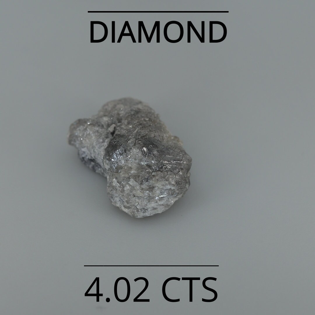 Natural Fancy Gray Diamond Rough 4.02 Cts - Etsy