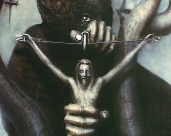 HR Giger Satan fantastic biomechanical art surrealistic style skeleton skull gothic interest body machine steam punk horror Alien