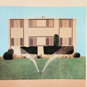 David Hockney 1033 South Bedford A Neat Lawn sprinkler Los Angeles California decor wall artwork British artist vintage print modern art