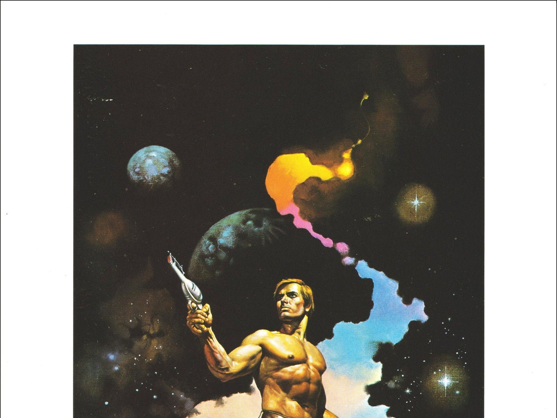 Behind the Walls of Terra Boris Vallejo Vintage Fantasy Art Man Cave ...