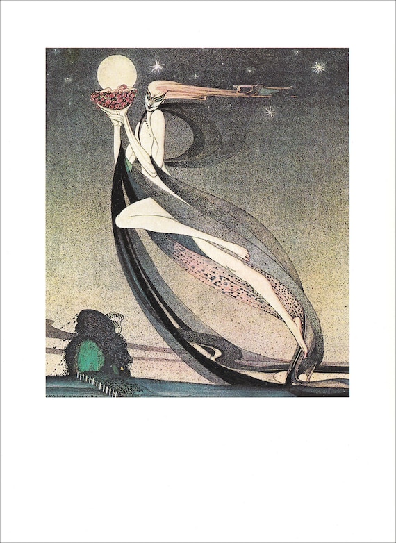 Kay Nielsen Norwegian Good Fairy Baby Cradle of Roses Folk Tale