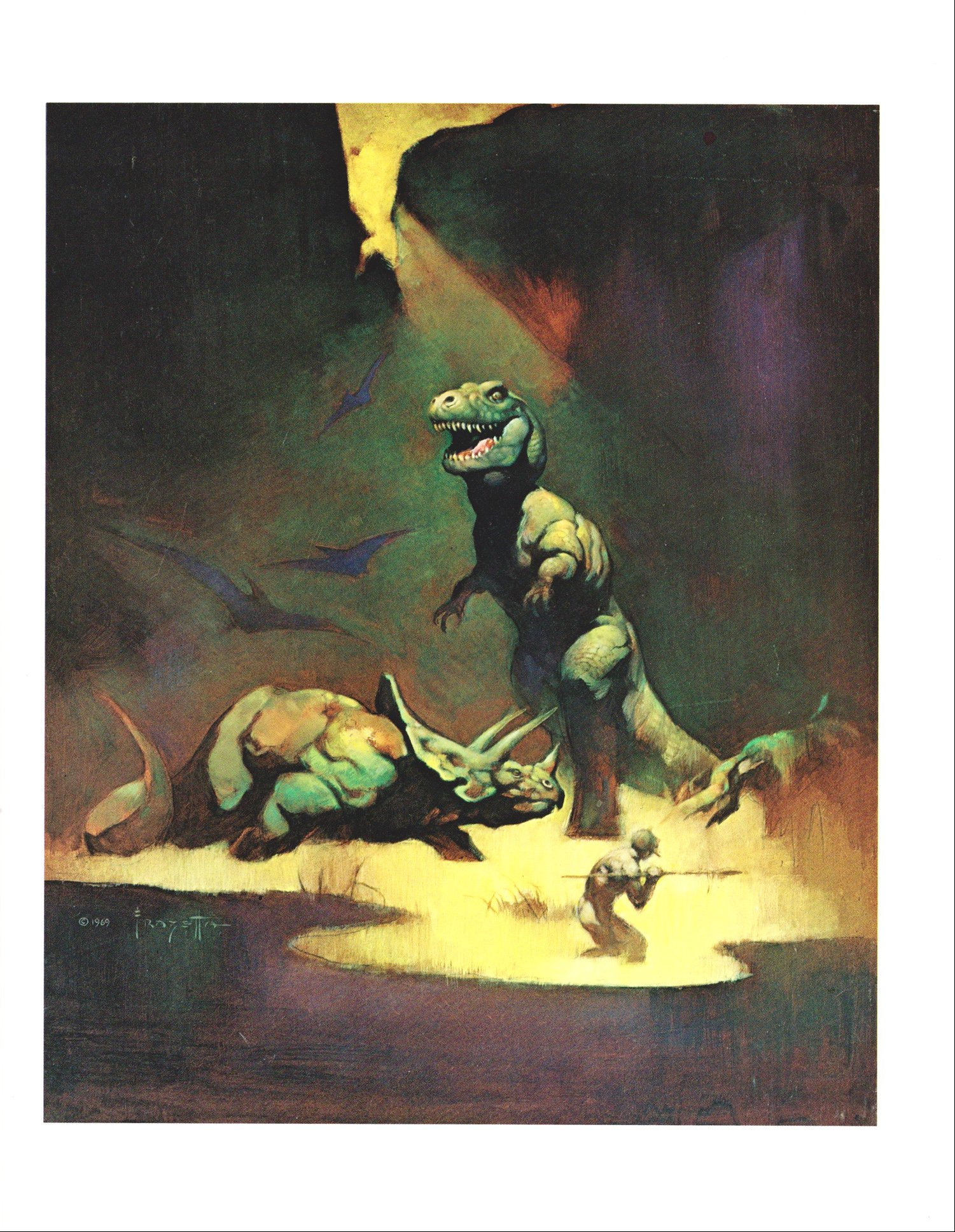 Tyrannosaurus Rex Frank Frazetta Vintage Dark Fantasy Comic Etsy Tyrannosaurus Rex Frank Frazetta Vintage Dark Fantasy Comic Etsy