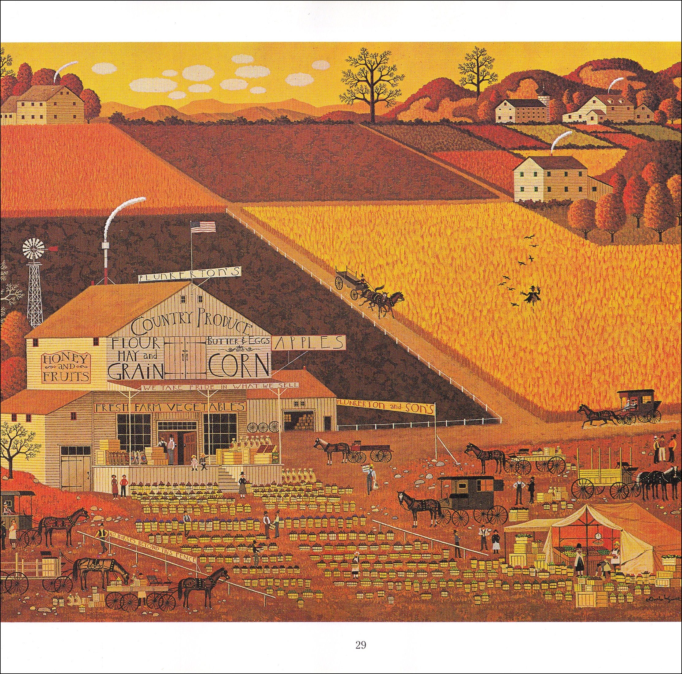 Charles Wysocki Plunkerton's Country Produce Farm Shop Store