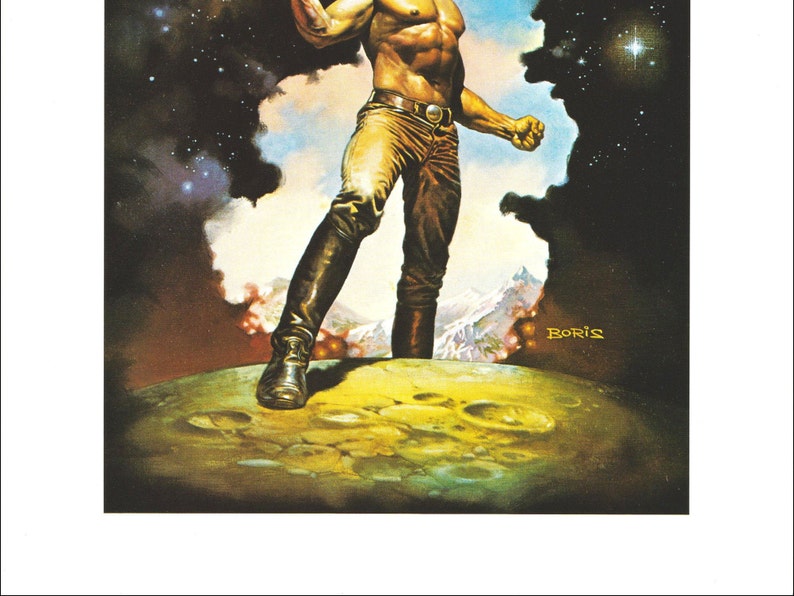 Behind the Walls of Terra Boris Vallejo Vintage Fantasy Art Man Cave ...