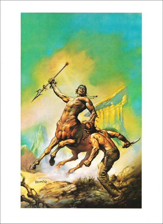 A Private Cosmos Boris Vallejo Mythological Centaur Warrior
