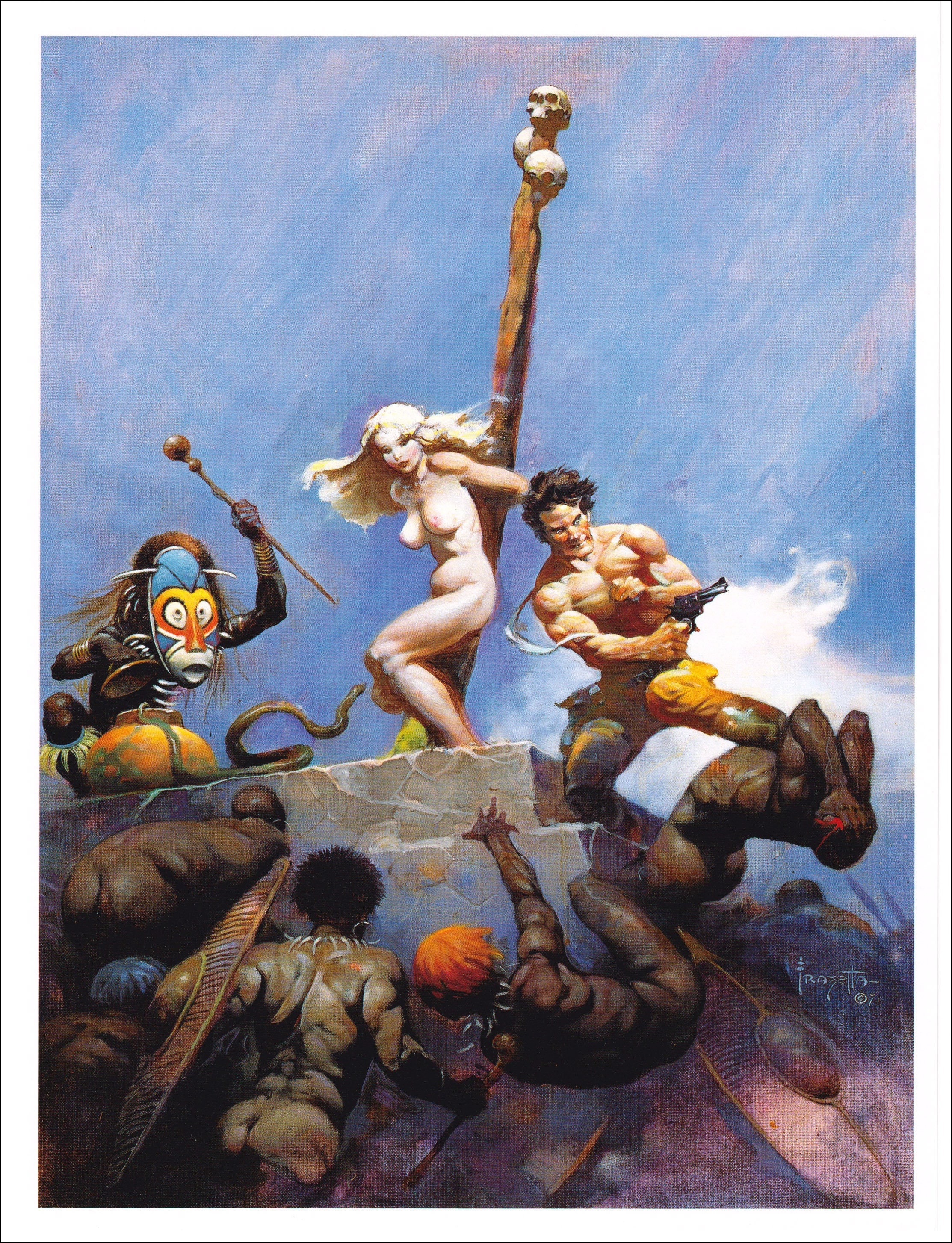 Frank Frazetta Desperation Nude Female Captive Vintage Dark Fantasy  Printnational Lampoon Cover Art Sci Fi Man Cave Decor American Artist -  Etsy Israel