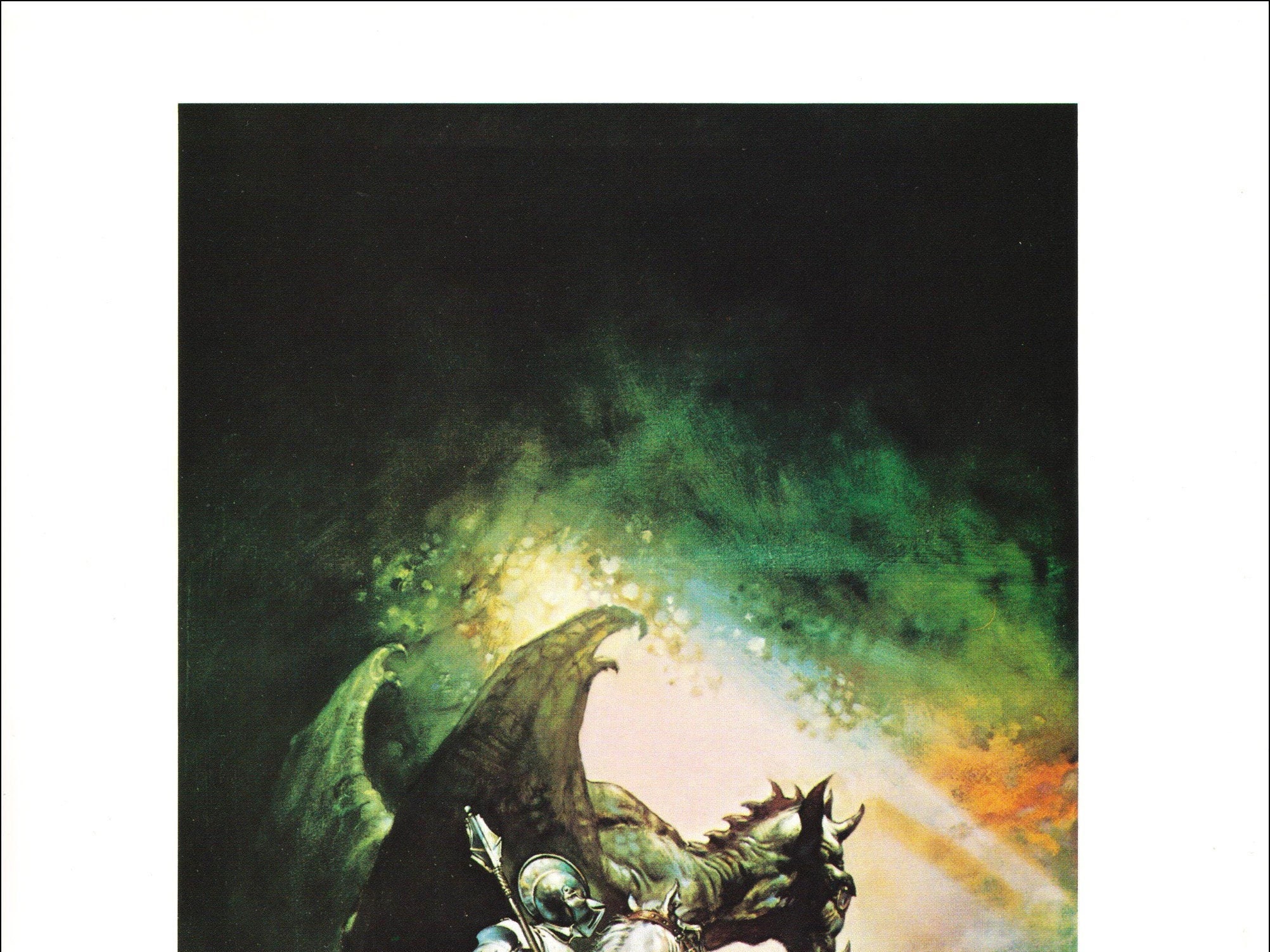 Boris Vallejo Dragon & George Print, Vintage Sci-Fi Fantasy Art - Etsy 日本