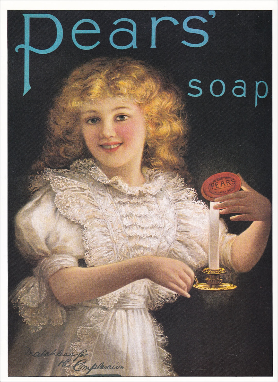 Vintage Pears Soap Advert Bathroom Decor Ad Advertisement 1902