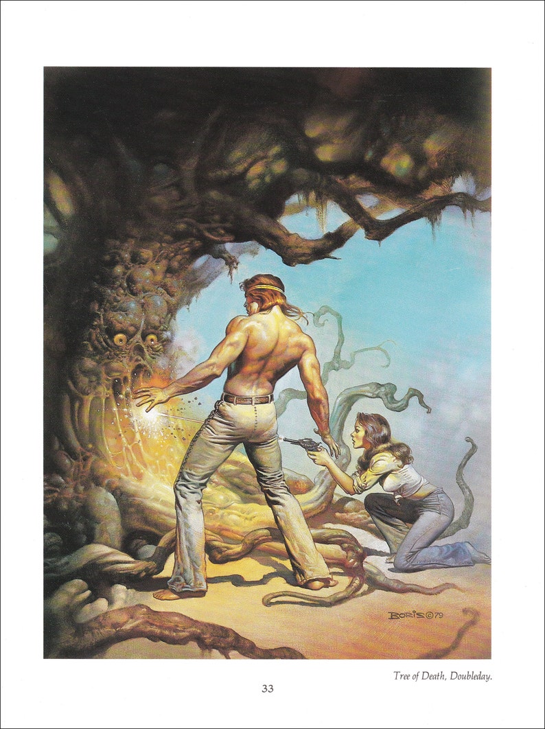 World of Tiers Boris Vallejo vintage fantasy cover art Tree of | Etsy