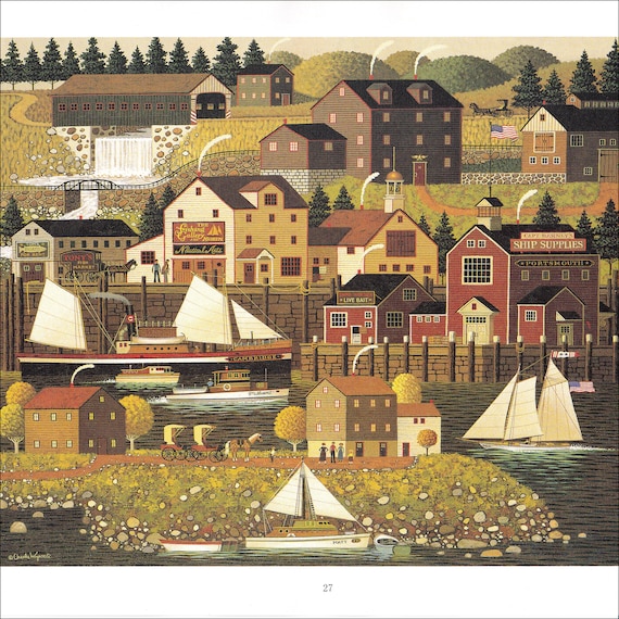 The Cambridge Charles Wysocki Harbour Harbor Village Town