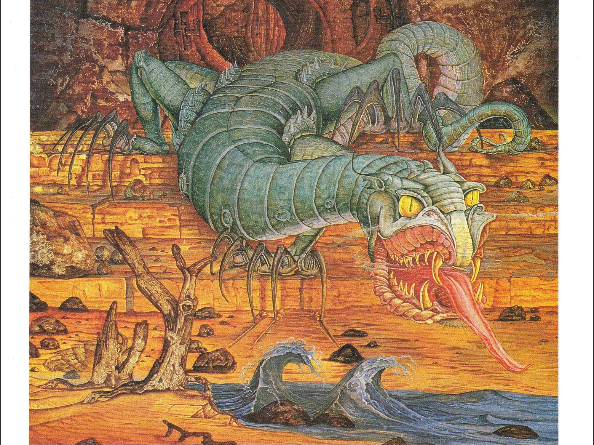 The Eye of Glaurung PRINTABLE Art Fantasy Illustration 