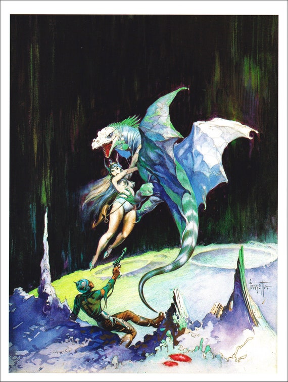 Maza of the Moon Frank Frazetta Ottis Albert Kline Vintage