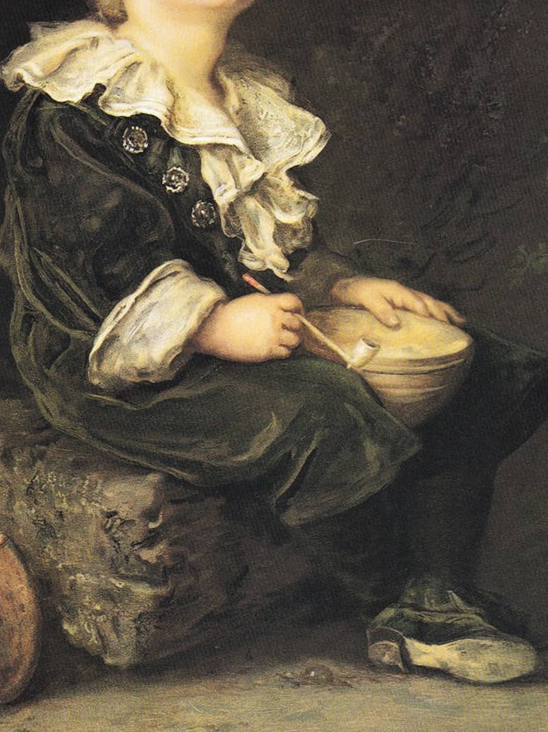 Boy Making Soap Bubbles John Everett Millais Painting 1886 Etsy